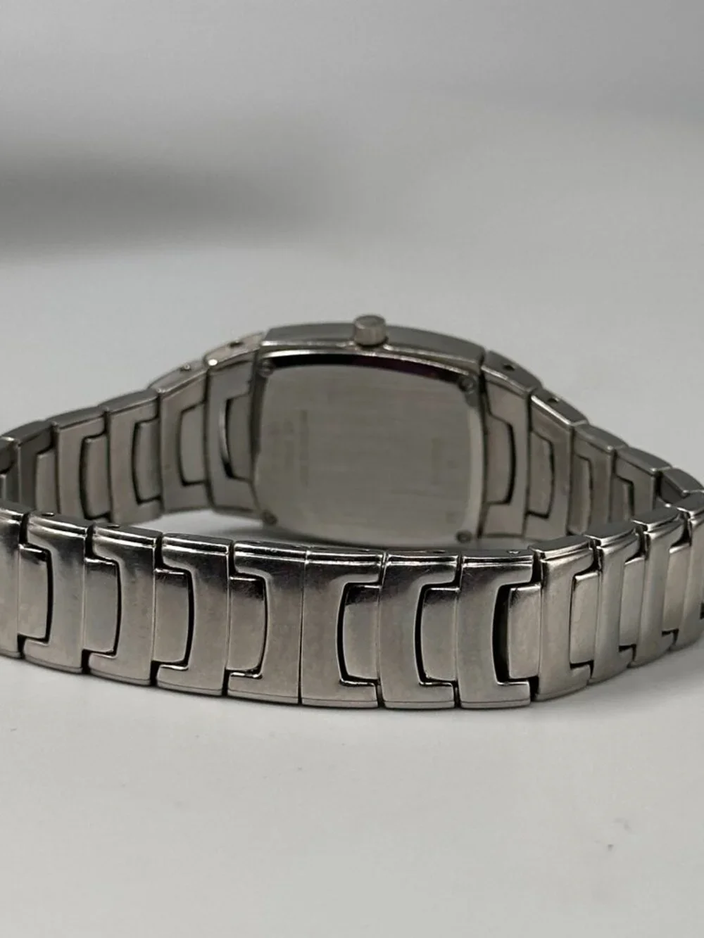 Bulova Watch Women Silver Tone Black Dial 96P15 New Battery 6.75